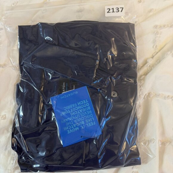 Bugatchi OoohCotton® Solid Button-Up Shirt Mens L Stretch Capsule Luxury Tech - Picture 16 of 16